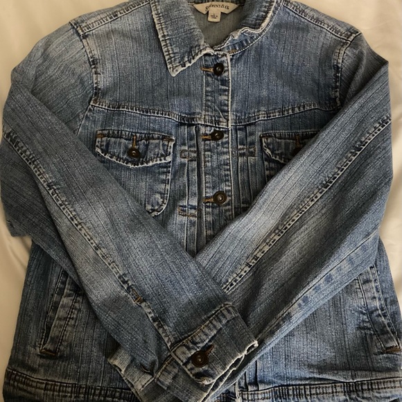 St John's Bay blue denim jacket button down in size large - Picture 10 of 15